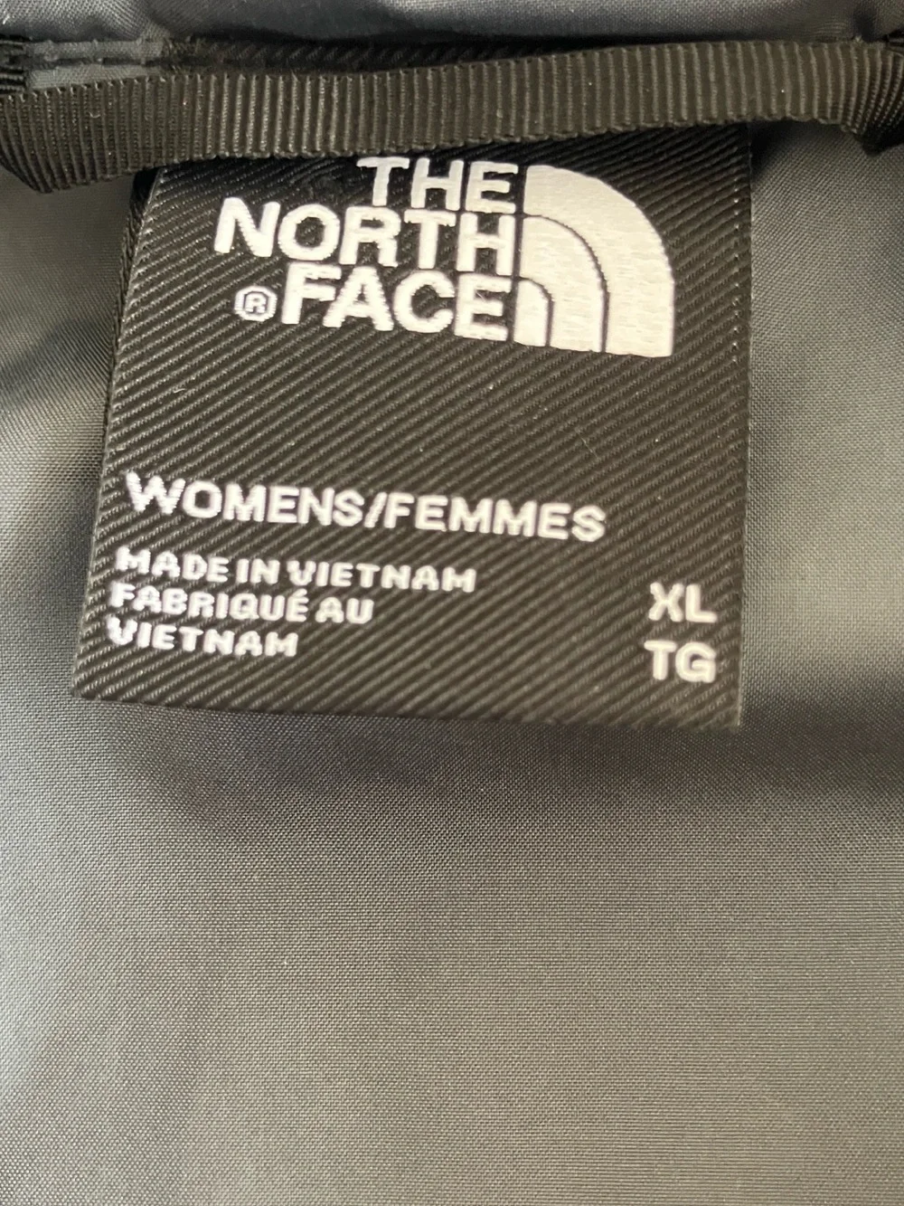 The North Face Puffer Jacket , ladies XL/TG , gray , perfect condition